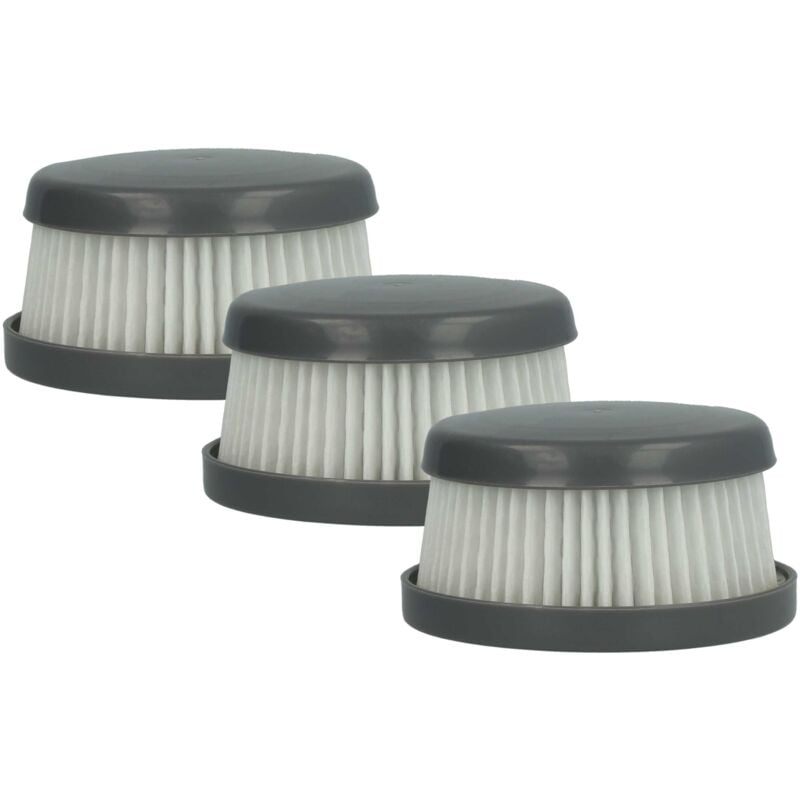 Vhbw - 3x filtro a pieghe piatte sostituisce Black...