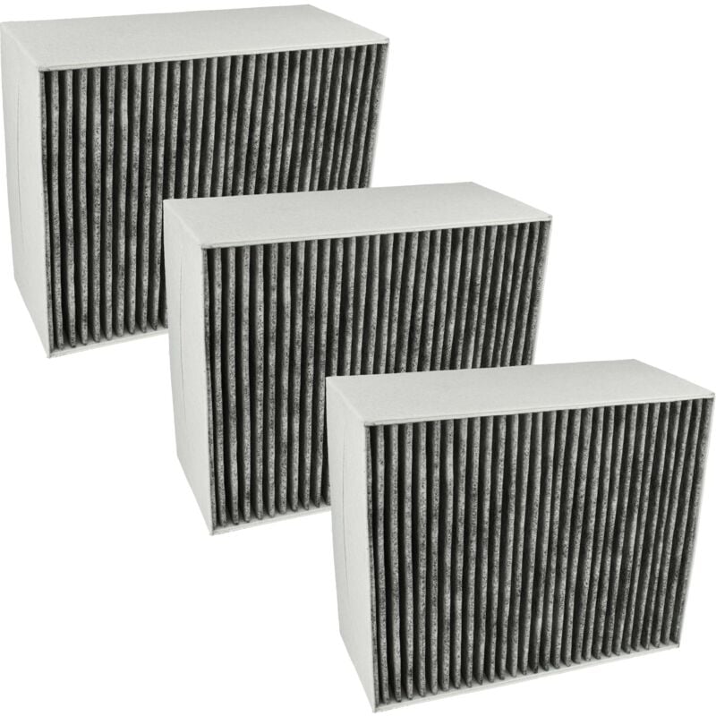 Vhbw 3x filtro a carboni attivi compatibile con