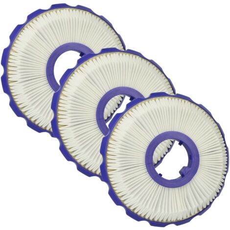 vhbw 3x filtro compatibile con Dyson DC50, DC51 Animal, DC50 Mulitifloor, DC50 Animal, DC50i aspirapolvere - filtro HEPA post-motore blu / bianco