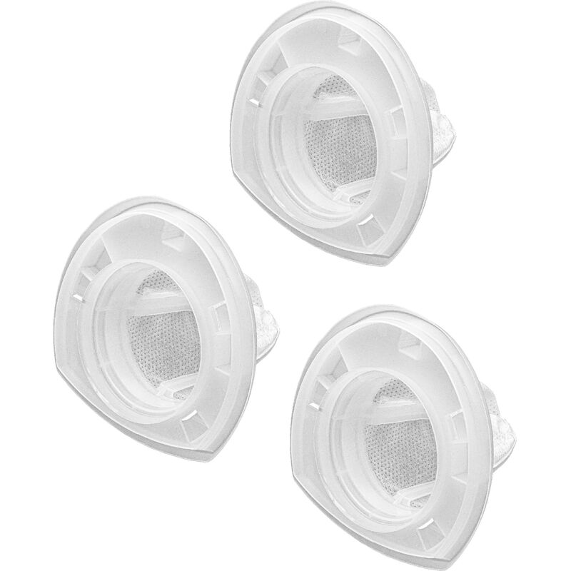 

3x Filtro compatible con Black & Decker Dustbuster DV1210ECN, DV1410EL, DV7210ECN, DV7210NF aspiradora filtro de polvo fino - Vhbw