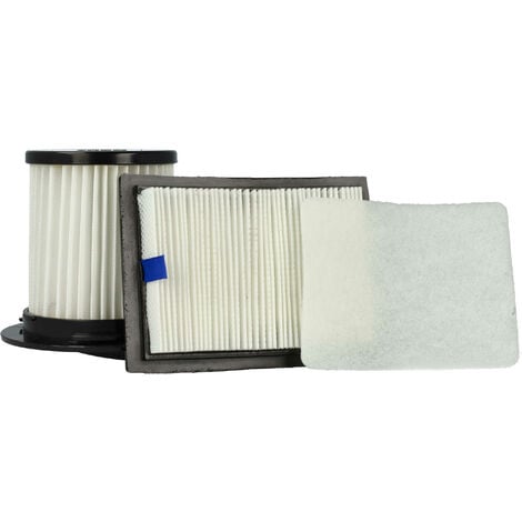 vhbw 3x Filtro compatible con Dirt Devil Centrino X3.1, M2012, M2012-3, M2012-4, M2725, M2725-0, M2725-1, M2725-2, M2725-3 aspiradora