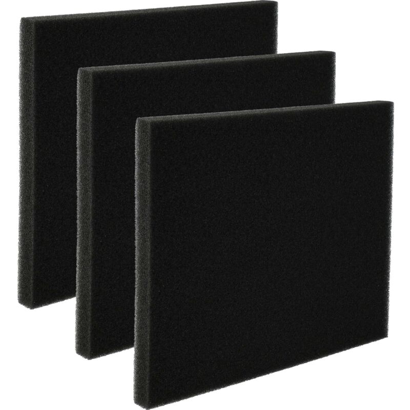 Vhbw - 3x Filtro de aspiradora compatible con Philips FC9920, Performer Expert, FC9922, FC9932, FC8726, FC8727 - Filtro de espuma