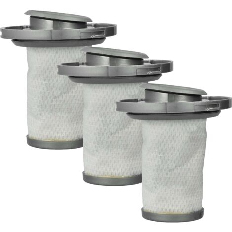 vhbw 3x filtro di separazione compatibile con OBH Nordica EO9678, EO9671 aspirapolvere - Filtro di ricambio, lavabile bianco / grigio