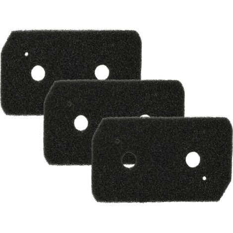 vhbw 3x filtro espuma compatible con Siemens iSensoric WT43H0D0CH/03, WT43H0D0CH/04, WT43H201NL/01 secadoras ropa - Filtro de repuesto (set)