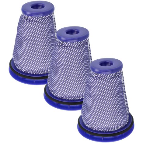 vhbw 3x Filtro premotor compatible con Dyson Cinetic Big Ball Parquet 2 aspiradora - Filtro protector motor, lavable