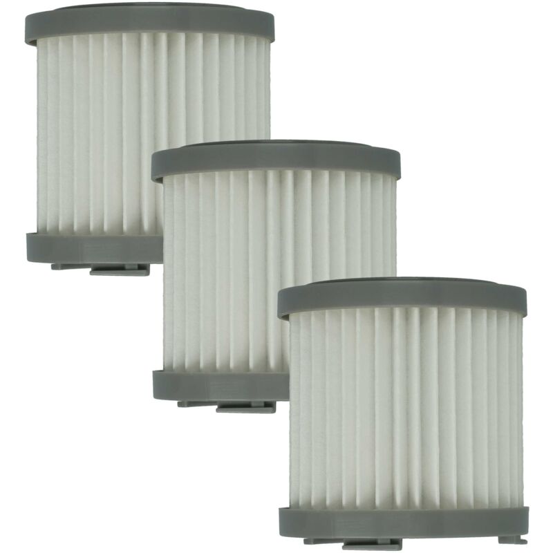 Vhbw - 3x Filtro reemplaza Fakir 2972085 para aspiradora - filtro Hepa Negro Blanco