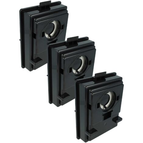 vhbw 3x Filtro reemplaza Rainbow 9280000, Hepa 2 para aspiradora - filtro de aire fino negro
