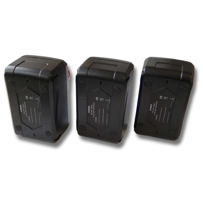 

3x Li-Ion batería 3000mAh (28V) para herramientas Milwaukee HD28 SX batería de sierras de sable etc. por 48-11-1830, 48-11-2830, 48-11-2850. - Vhbw