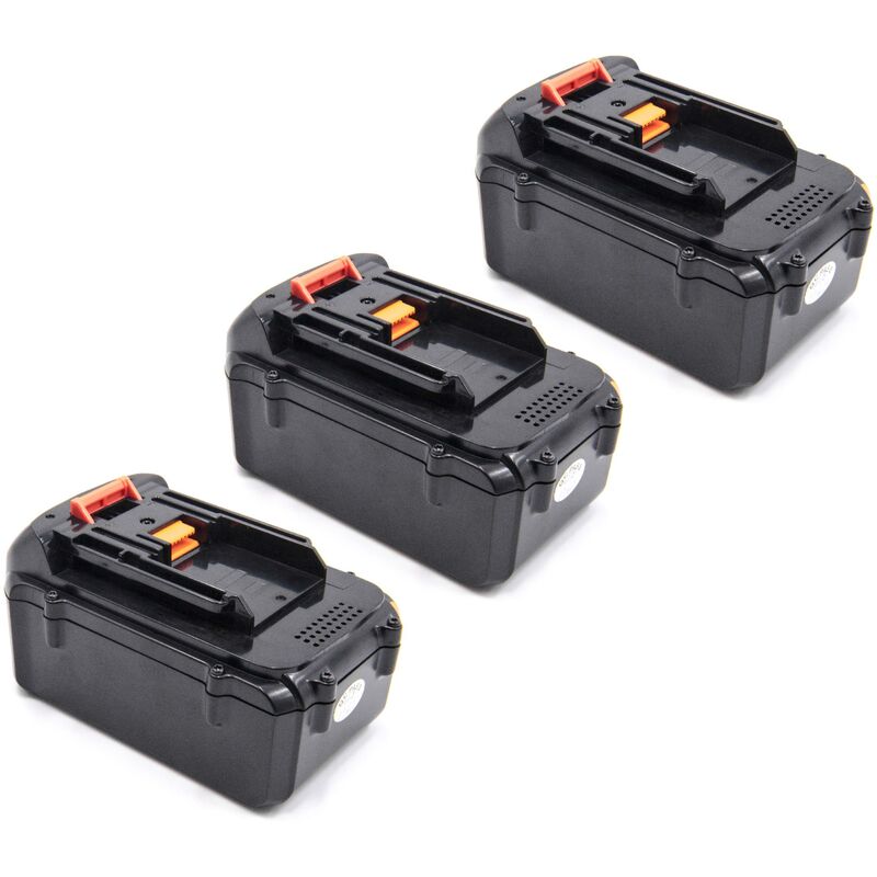 

3x Batería recargable compatible con Makita BHR261RDE, BHR261TRDE, BL3626, BL 3626, BLM430 herramientas eléctricas (4000 mAh, Li-Ion, 36 V) - Vhbw