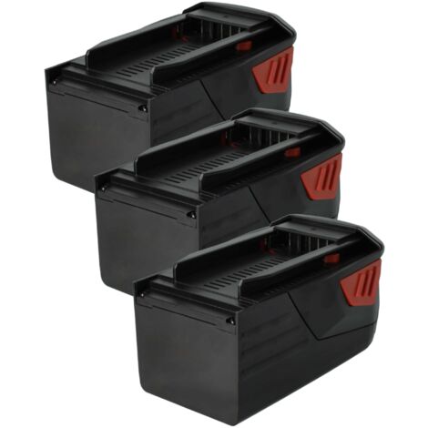 vhbw 3x Li-Ion batterie 3000mAh (36V) pour outils Hilti TE6-ALi, TE6-A36, WSR36-A, WSR36A remplace 2203932, 418009.