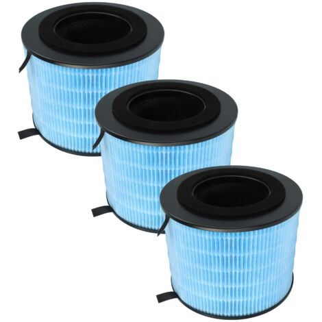 vhbw 3x Luftilter Ersatz für Philips FYM220/30 für Luftreiniger - Kombifilter Aktivkohle + Schwebstofffilter