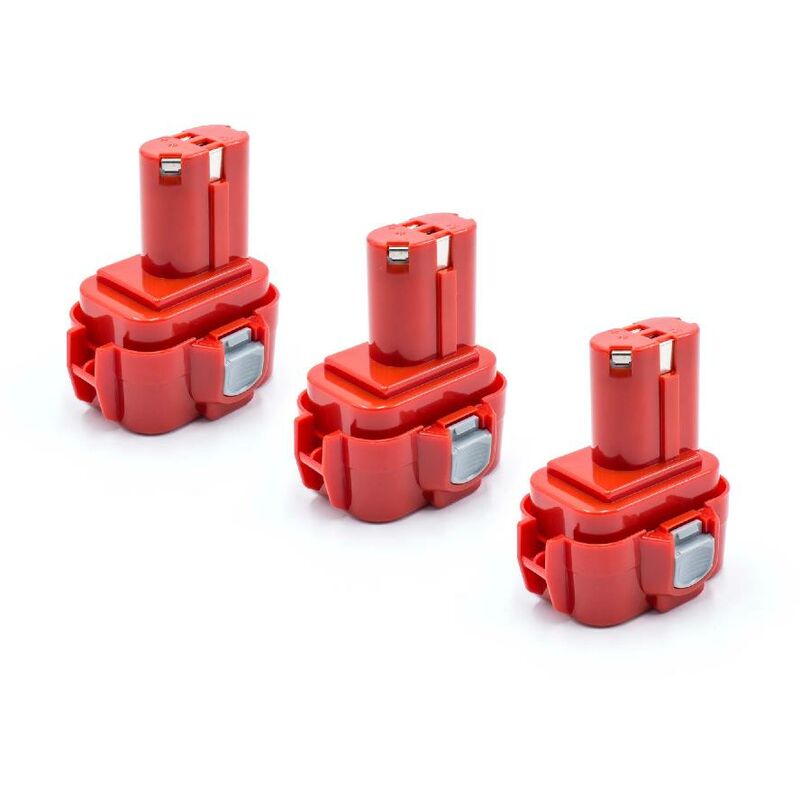 

3x NiMH batería 1500mAh (9.6V) para herramienta eléctrica powertools tools como Makita 9100A, 9101, 9101A, 9102, 9102A - Vhbw