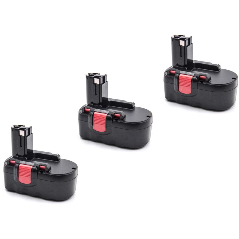 

vhbw 3x NiMH batería 2000mAh (18V) para herramienta eléctrica powertools tools Bosch 13618, 13618-2G, 15618, 1644, 1644-24, 1644B-24, 1644K