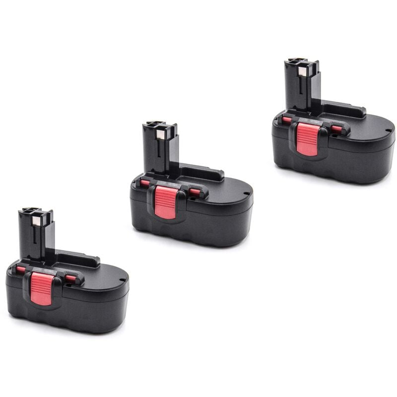 

3x NiMH batería 2000mAh (18V) para herramienta eléctrica powertools tools como Bosch BAT180, BAT181, BAT189 - Vhbw