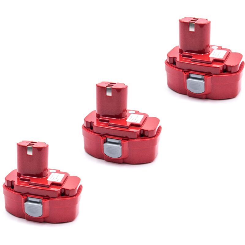 

3x NiMH batería 2000mAh (18V) para herramienta eléctrica powertools tools Makita 5621RDWA, 6343D, 6343DBE, 6343DWA, 6343DWB, 6343DWDE, 6343DWFE - Vhbw