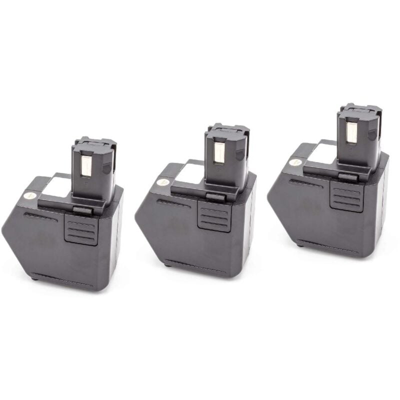 Vhbw - 3x Batteries remplacement pour Hilti SBP12, SFB105, SFB121, SFB125, 00315082 pour outil électrique (1500 mAh, NiMH, 12 v)