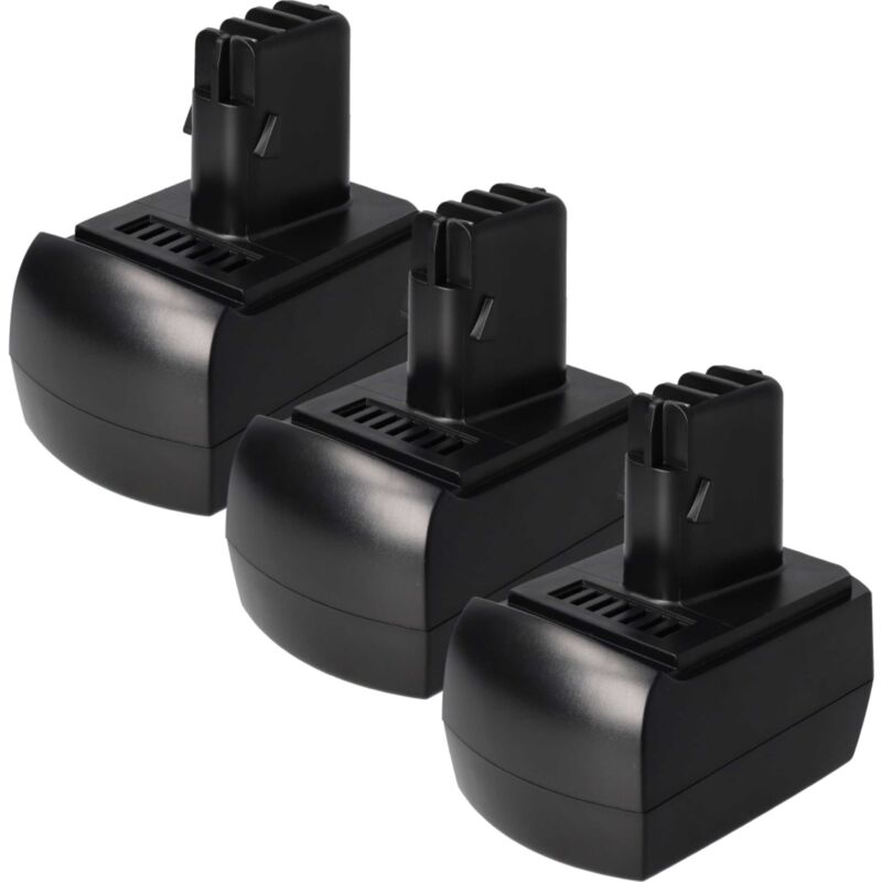 vhbw 3x Batteries compatible avec Metabo SBT9.6, ULA 9.6 outil électrique (1500 mAh, NiMH, 9,6 V)