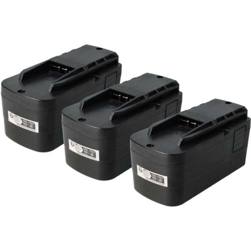 Vhbw - 3x Batterie compatible avec Festo / Festool 398338, BPS12C, 497019, BPC12, 498336, 498338, 564247 outil électrique (2000 mAh, NiMH, 12 v)
