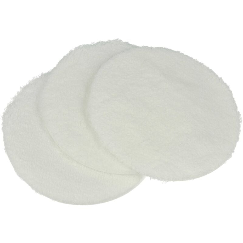 3x Polishing Pad Replacement for Kärcher 2.863-196.0 for Floor Polisher - Buffing Wheel Set for Parquet, White - Vhbw