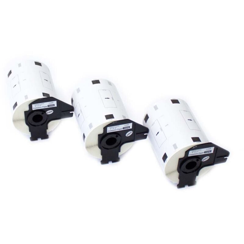 Vhbw - 3x Rouleau d'étiquettes autocollantes pour Brother P-Touch QL-650, QL-650TD, QL-700, QL-710, QL-710W, QL-720, QL-720NW comme DK-11240.