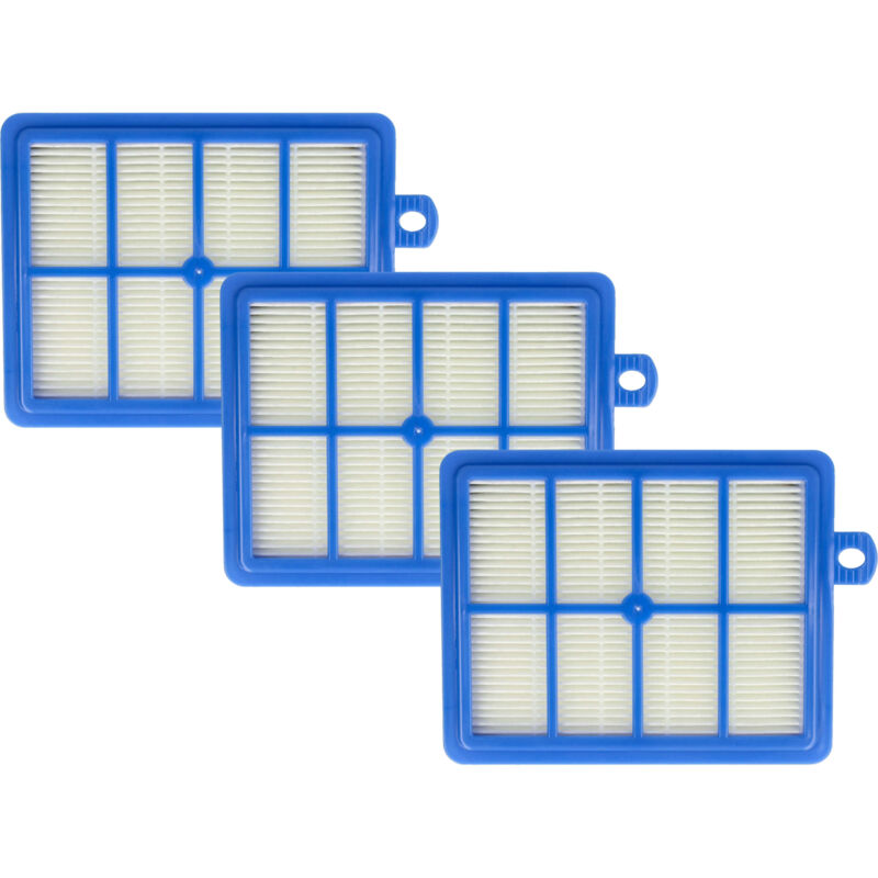 Image of 3x filtro compatibile con aeg Air Max aam 6116, 6117, 6118, 6119, 6120, 6121, 6122, 6123 aspirapolvere - Filtro aria di scarico, blu / bianco - Vhbw