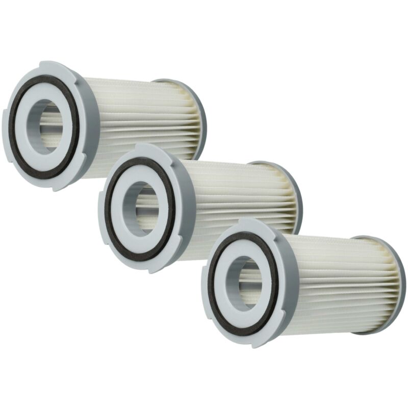 3x Staubsaugerfilter kompatibel mit Progress PC7195, PC7196, PC7199, Profil 7181 Staubsauger - Abluftfilter, Weiß - Vhbw