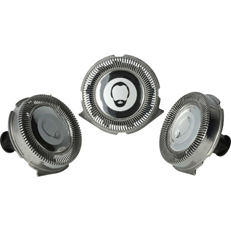 3x lames de rasoir coupantes compatible avec Philips RQ1150, RQ1150X, RQ1151, RQ1155 rasoir - lames de rechange, 3 pièce - Vhbw