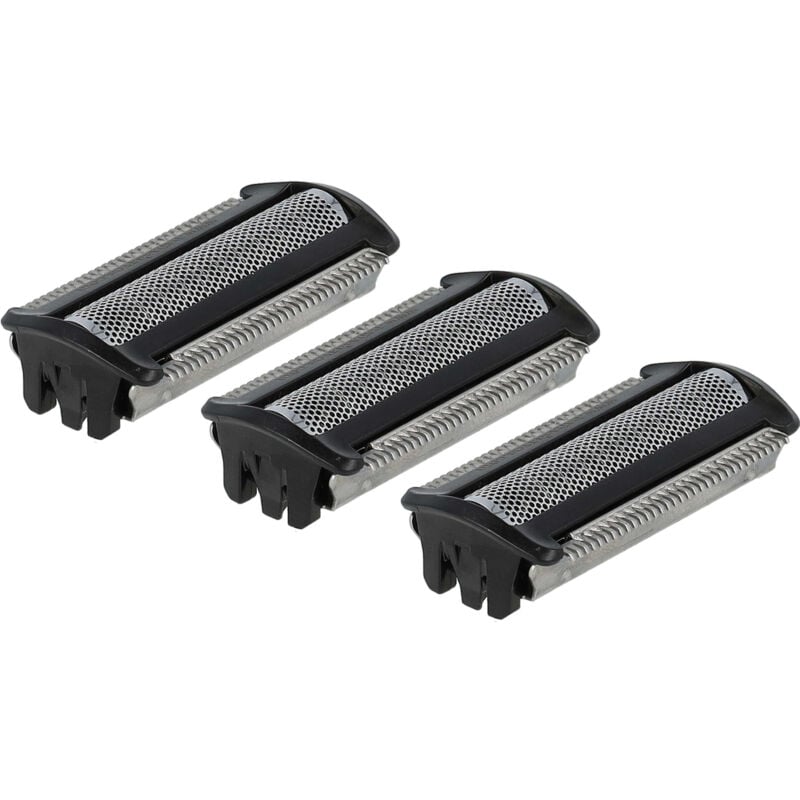 3x Têtes de rasoir de remplacement compatible avec Philips Click & Style S500/700 BG2028, BG2028/32, BG2029, BG2030 rasoir électrique - Vhbw