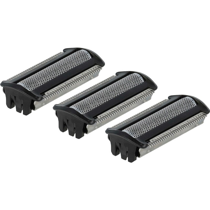 3x Têtes de rasoir de remplacement compatible avec Philips Click & Style S500/700 BG2040, BG2040/34, BG20xx rasoir électrique - Vhbw