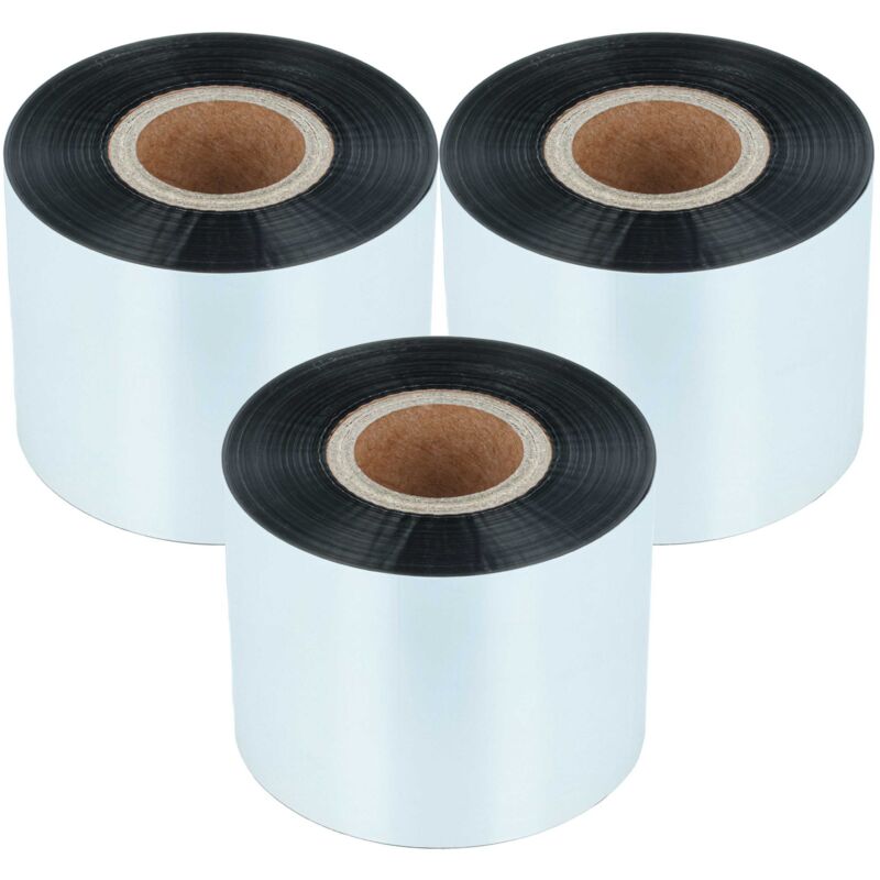 Vhbw - 3x Thermal Ribbon compatible with Godex RT860i, ZX1200i, RT730 Label Printer, 50 mm x 300 m, Wax Resin, Black