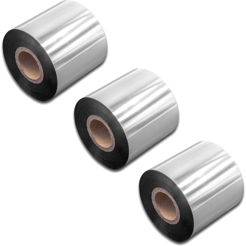Vhbw - 3x Thermal Ribbon compatible with Godex RT860i, ZX1200i, RT730 Label Printer, 60 mm x 300 m, Wax Resin, Black
