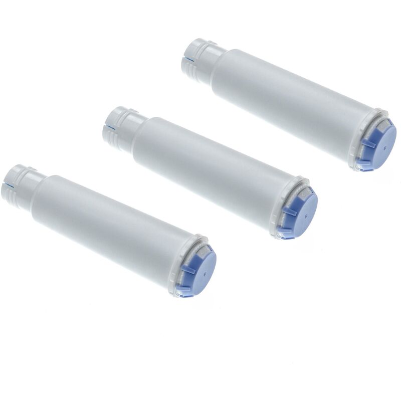 vhbw 3x Wasserfilter Filter kompatibel mit Bosch B20, B30, B40, B60, B65, B7 Kaffeevollautomat, Espressomaschine - blau, weiß
