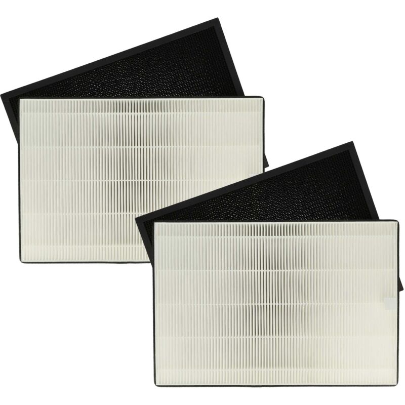 4 Part Filter Set Compatible With Ideal Ap35h, Ap35 Air Purifier - Activated Carbon Filter, Hepa Filter - Vhbw