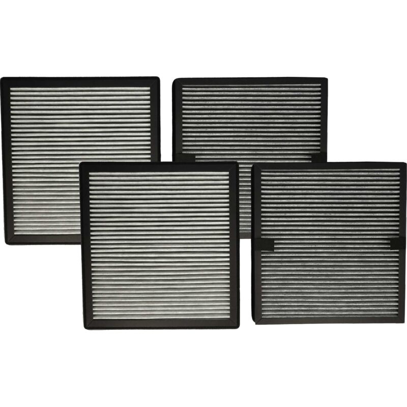 4 Part Filter Set Replacement For Ideal 8734001 For Air Purifier - Activated Carbon Filter, Hepa Filter - Vhbw