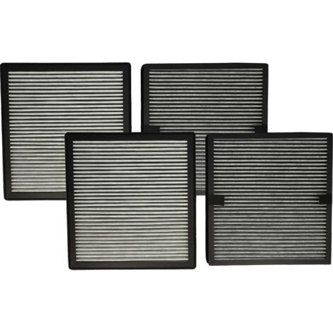 vhbw 4-teiliges Filter-Set kompatibel mit Ideal AP25 Luftreiniger - HEPA-Filter, Aktivkohlefilter