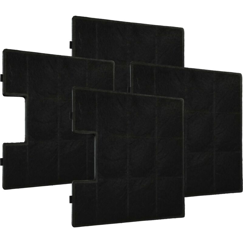 vhbw 4x Activated Carbon Filter compatible with Amica OKC 6462 I, OKC 6412 W, OKC 6412 I, OKC 623 S, OWC 931 G, OKC 6462 W Extractor Hood
