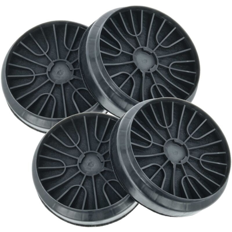 vhbw 4x Activated Carbon Filter compatible with Balay 3BC666MB/02, 3BC6T74AMX/01, 3BC586GN/01, 3BC664MX/01, 3BC566GN/01 Extractor Hood - 19 cm