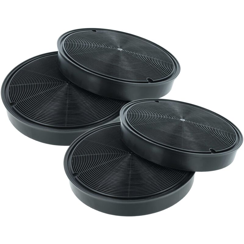 vhbw 4x Activated Carbon Filter compatible with Electrolux 94249062500, EFV90673OK, EFC105X, 94249049300, 94249049200, EFV90673OW Extractor Hood