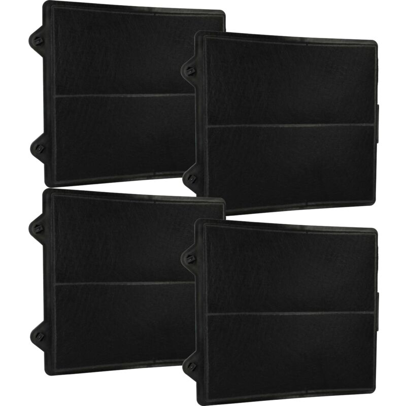 4x Activated Carbon Filter compatible with Electrolux IHGL150X, IHGL1260CN, IHGL120X, EFC9870X, EFC9870-1X, EFC9870, IHGL1560CN Extractor Hood - Vhbw