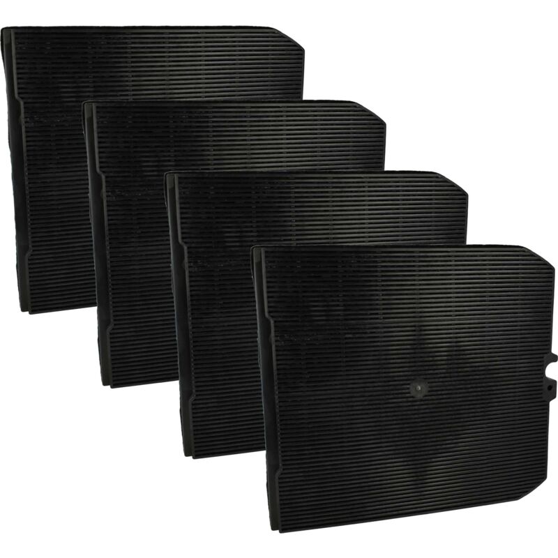 4x Activated Carbon Filter compatible with Falmec 128827, 128826, 128133, 128132, 128044, 128043, 128010 Extractor Hood - Vhbw