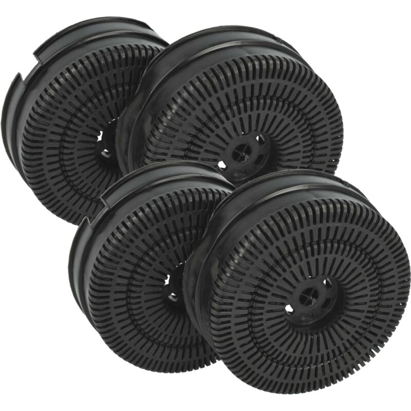 4x Activated Carbon Filter compatible with Ikea PRF0O0253594B, PRF0025394C Extractor Hood - Vhbw