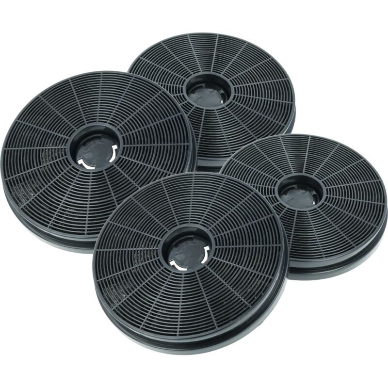 4x Activated Carbon Filter compatible with Klarstein Victoria, DeLorean Extractor Hood - 17.5 cm - Vhbw