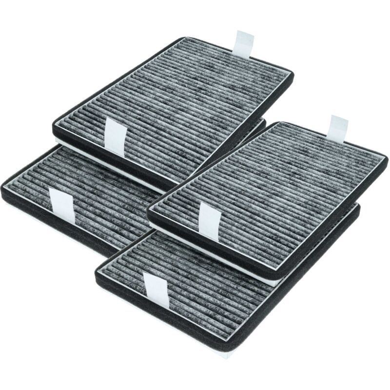 vhbw 4x Activated Carbon Filter compatible with Miele DA 3566, DA 2360, DA 2690, DA 2698, DA 2390, DA 2660, DA 3560, DA 3560-60 Extractor Hood