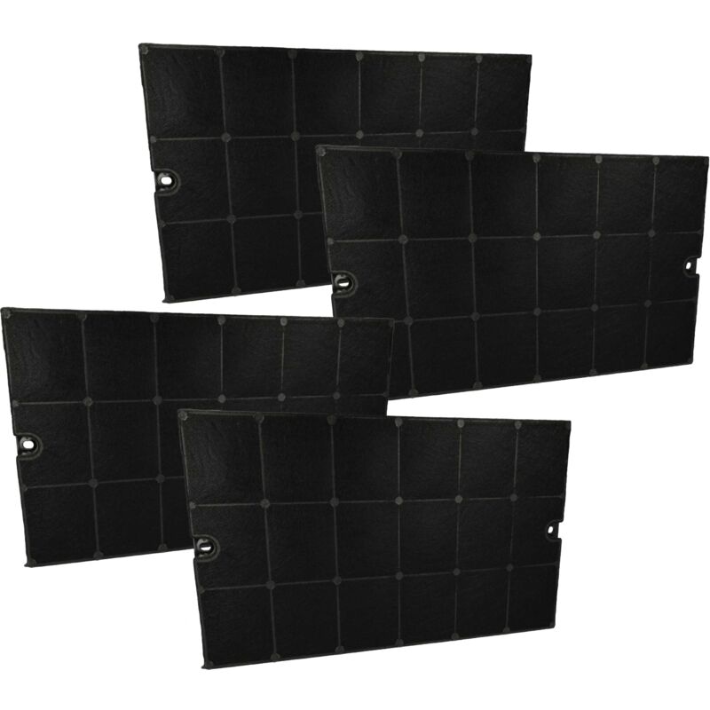 Vhbw - 4x Activated Carbon Filter Replacement for Bauknecht 482000072631 for Extractor Hood