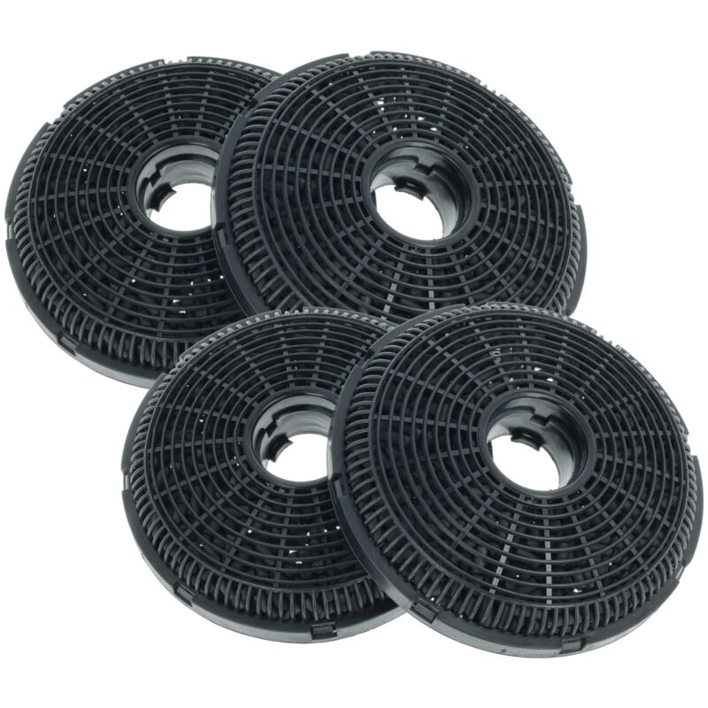 vhbw 4x Activated Carbon Filter Replacement for Silverline AF110 for Extractor Hood