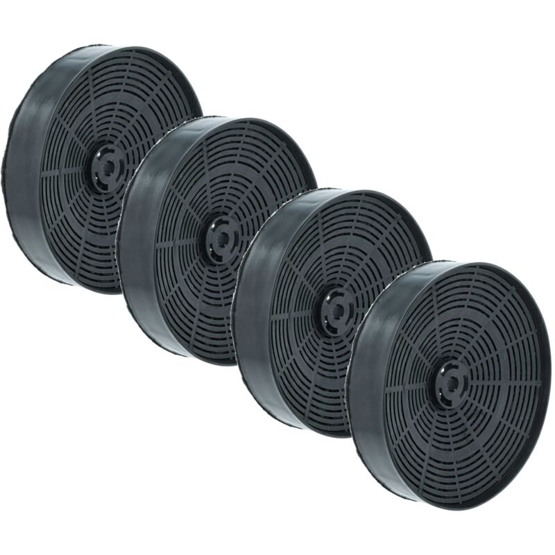 vhbw 4x Activated Carbon Filter Replacement for ZANKER 902980150/4, E3CFOA, 911625/2 for Extractor Hood