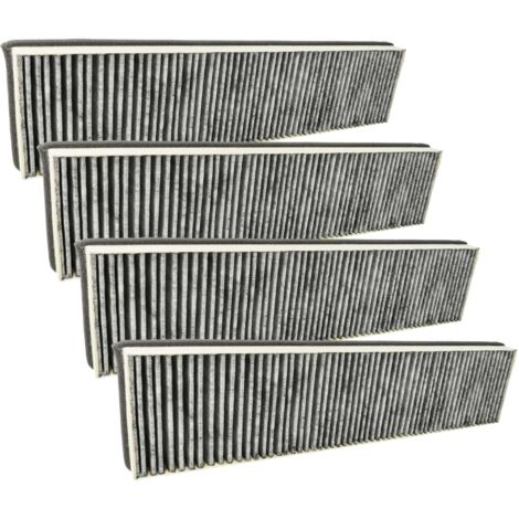 vhbw 4x Aktivkohlefilter kompatibel mit Miele DA 3160, DA 3060-60, DA 3150, DA 3180, DA 3060, DA 3050, DA 3050-55 Dunstabzugshaube