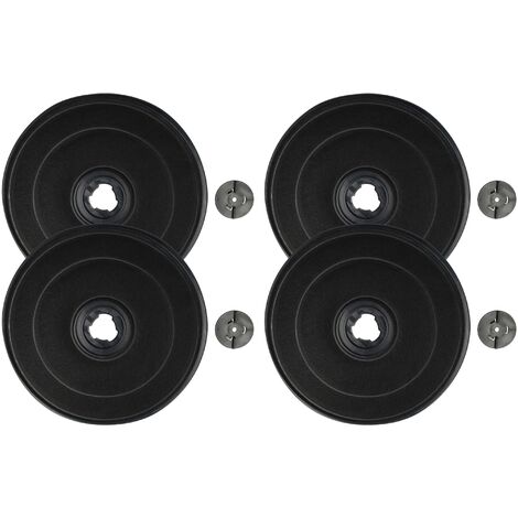 vhbw 4x Aktivkohlefilter kompatibel mit Zanussi 942490602, 94249016900, 6021, 94249204300, 94249018300, 94249034100 Dunstabzugshaube - 2,3 cm