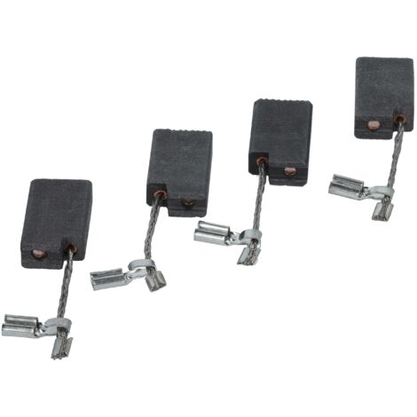 vhbw 4x balais charbon 5 x 10 x 17 mm compatible avec Fein WSG 11-125 R ponceuse à bande, perceuse, meuleuse droite, meuleuse d'angle