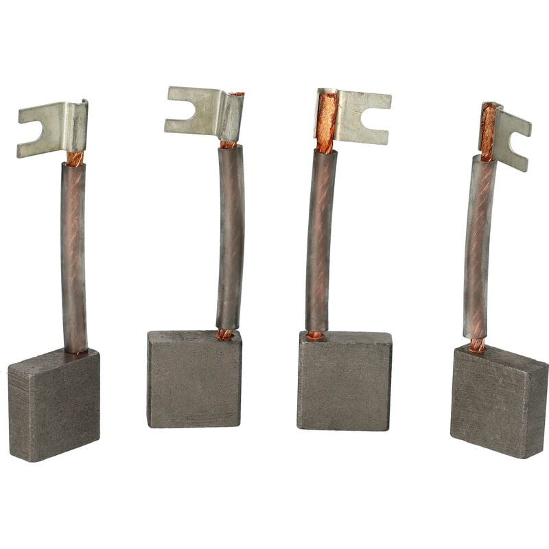 Vhbw - 4x balais de charbon 24,5 x 24,9 x 9,9 mm remplace Asein 3887 pour véhicule utilitaire